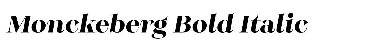 Monckeberg Bold Italic